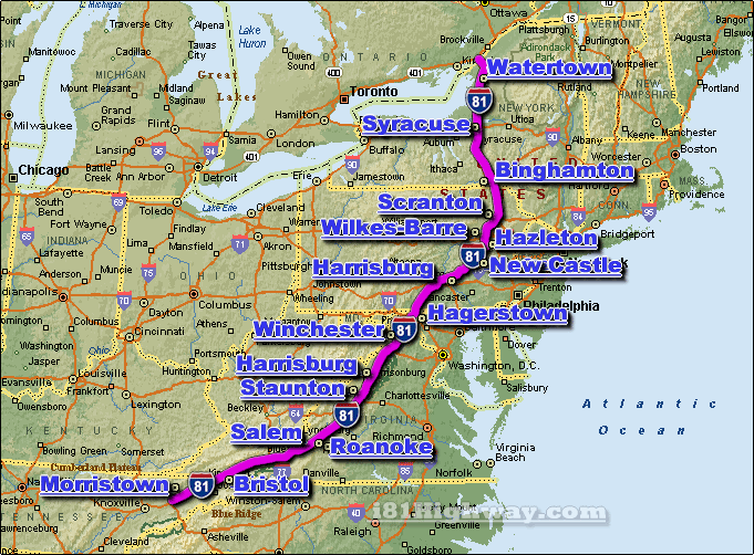i-81 map route